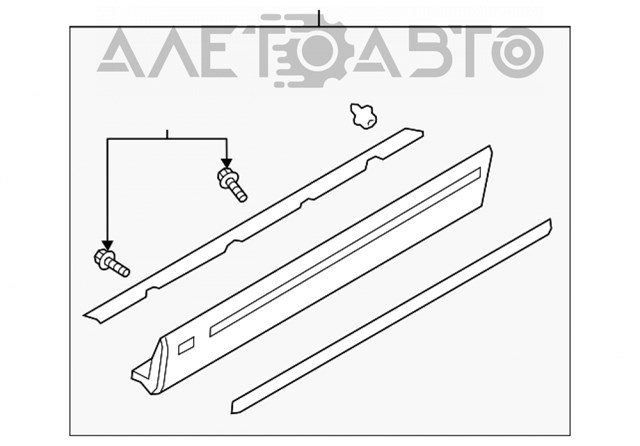 Купити TK4951RA0B Mazda Молдинг передньої правої двері, нижній