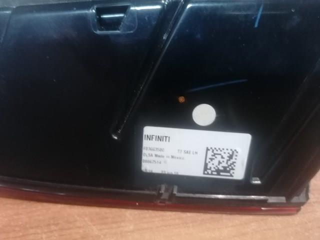 Ліхтар задній лівий, внутрішній 265555NA1A Nissan/Infiniti
