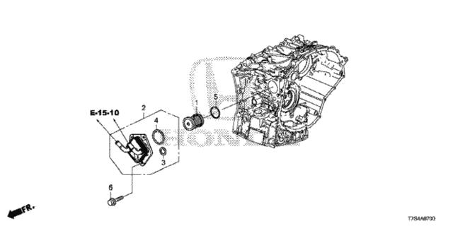 Кільце ущільнювача фільтра АКПП Honda 913025T0003