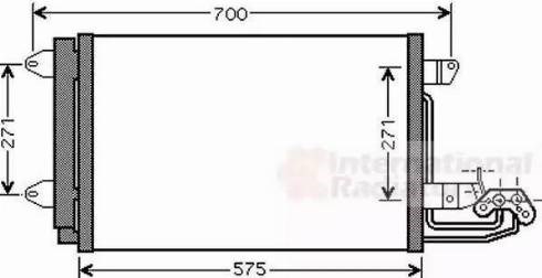 Купити TP1594684 Tempest Радіатор системи охолодження кондиціонера