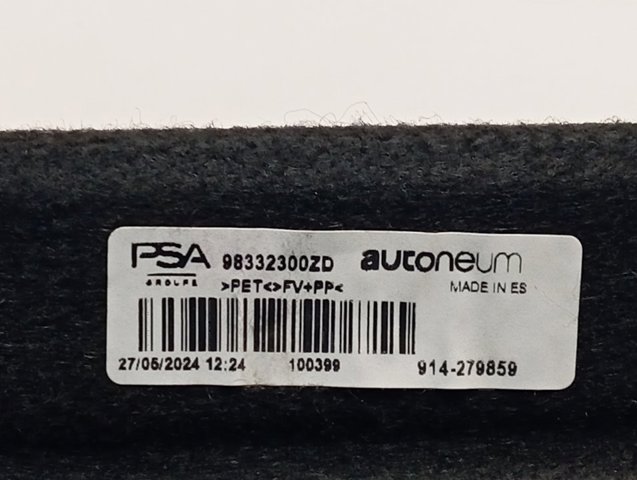 Установка полки речовий Peugeot/Citroen 98332300ZD