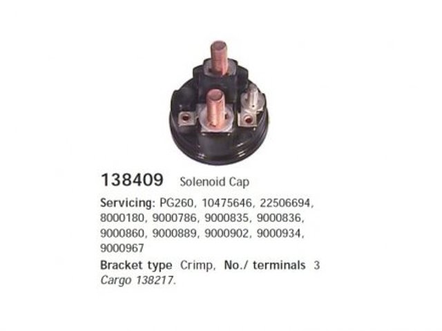 138409 Cargo Тягове реле стартера