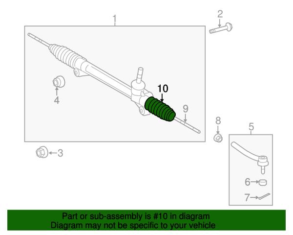 Пыльник рулевой TOYOTA 4553549035