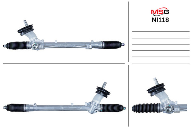 NI118 MSG Рейковий рульовий механізм