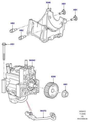 Насос паливний високого тиску (ПНВТ) - DIESEL LR005549 Land Rover