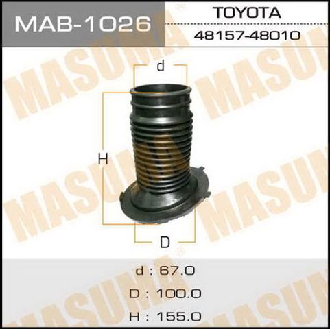 Купити MAB1026 Masuma Пильник амортизатора переднього