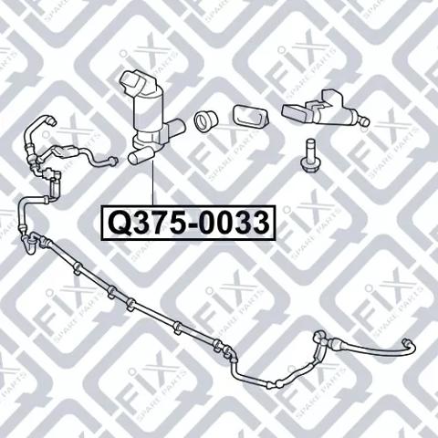 Купити Q3750033 Q-fix Насос-двигун омивача фар