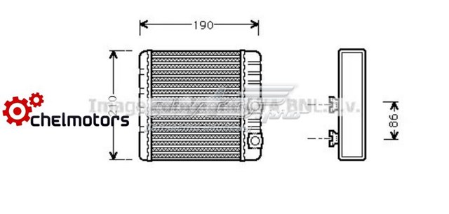BWA6211 AVA радіатор пічки (обігрівача)