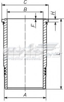 Гільза поршнева 037LW00102001 Mahle Original