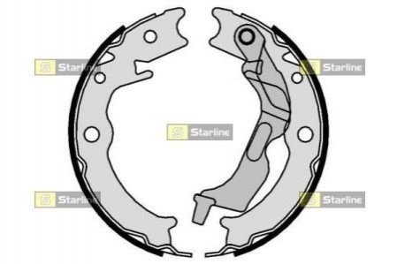 Колодки ручника / стоянкового гальма Starline BC09780 ціна, від 22.04 USD