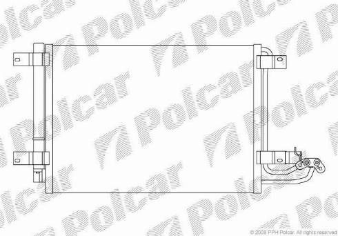 Купити 1331K8C1S Polcar Радіатор системи охолодження кондиціонера