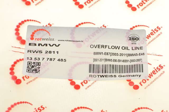 Трубка паливна, зворотня від форсунок Rotweiss RWS2811 ціна, від 11.57 USD