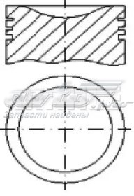 Кільця поршневі на 1 циліндр, STD. Mahle Original 013RS101010N0 ціна, від 24.73 USD