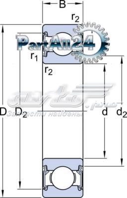 Купити 62102RS1 SKF Підшипник КПП