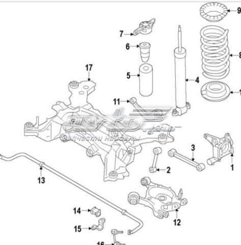 Втулка стабілізатора заднього DG9Z5493G Market (OEM)