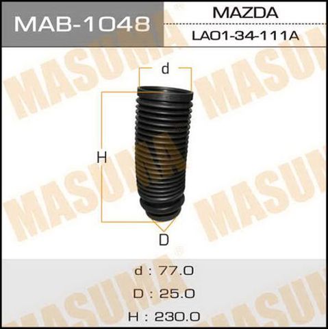 Пильник амортизатора переднього MAB1048 Masuma