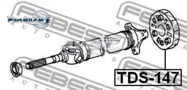 Муфта кардана еластична TDS147 FEBEST