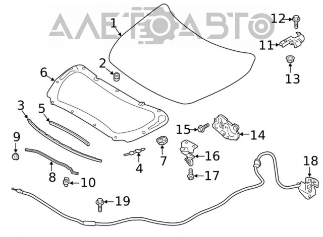 Капот FPS FP5063281 ціна, від 145.69 USD
