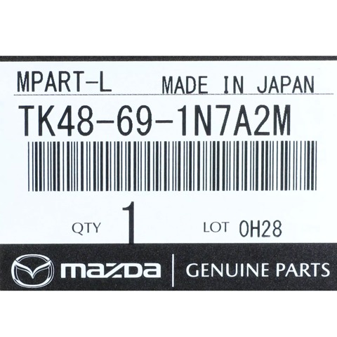 Накладка лівого дзеркала заднього виду Mazda TK48691N7A2M