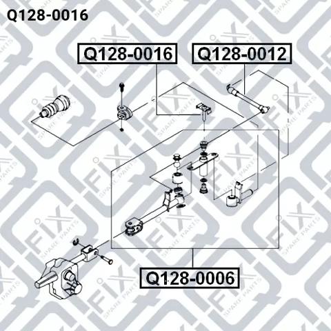 Q1280016 Q-fix Кронштейн куліси КПП
