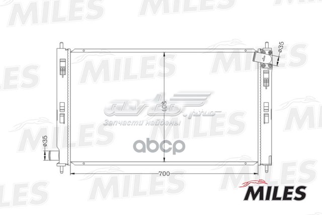 Радіатор охолодження двигуна ACRB035 Miles