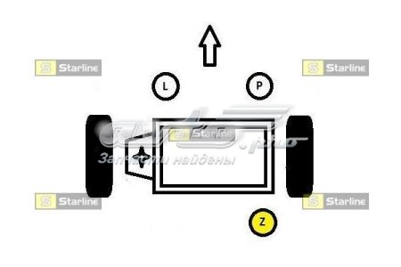 Опора двигуна задня Starline SM0595