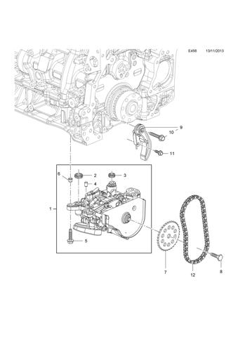 Масляний насос 55509127 General Motors