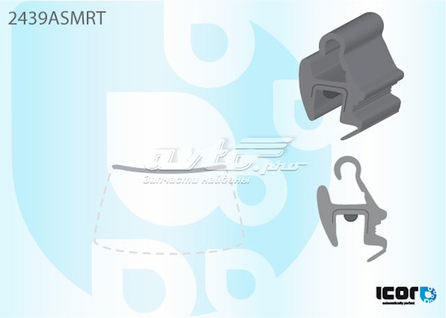 Верхній молдинг вітрового скла FPS GS1407P133X
