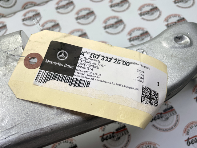 Вісь передня і поворотні кулаки Mercedes A1673322600 ціна, від 804.67 USD