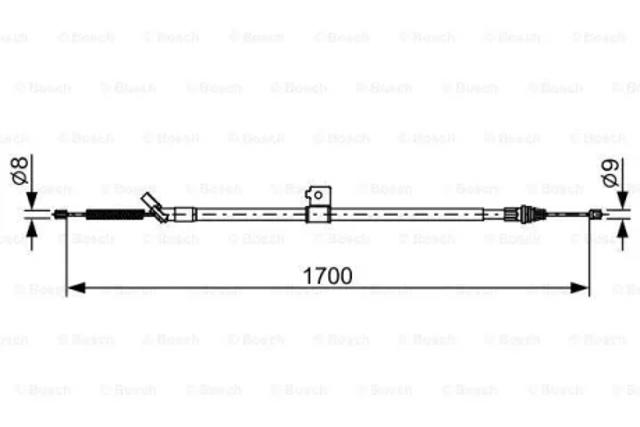 1987482631 Bosch Трос ручного гальма задній, правий