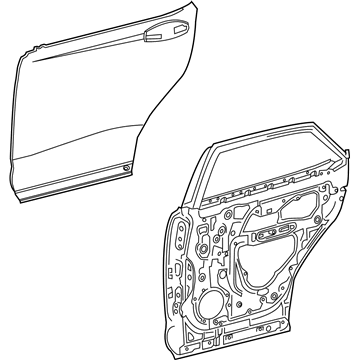 Двері задні, праві 6700348240 Toyota