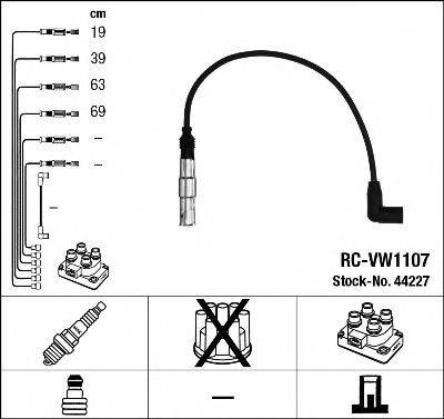 RCVW1107 NGK Проводи високовольтні