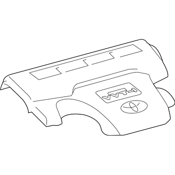 Кришка двигуна декоративна Toyota 126010V050 ціна, від 20.77 USD