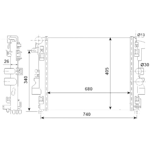 Радіатор основний Sato Tech R20043 ціна, від 72.36 USD