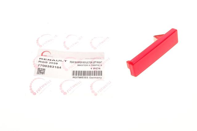 Катафот (відбивач) заднього бампера Rotweiss RWS2039 ціна, від 6.17 USD