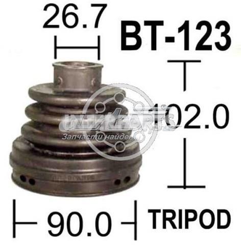 Пильник ШРУСа внутрішній, передній піввісі INTERPARTS BT123