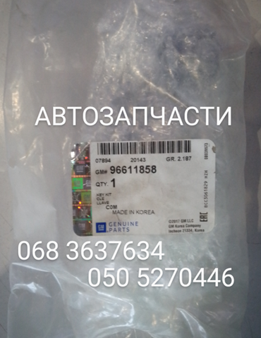 Комплект личинки замків General Motors 96611858