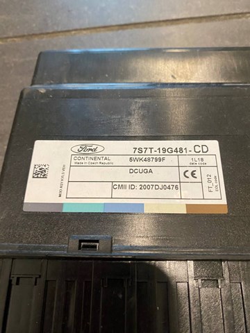 7S7T19G481CD Ford 