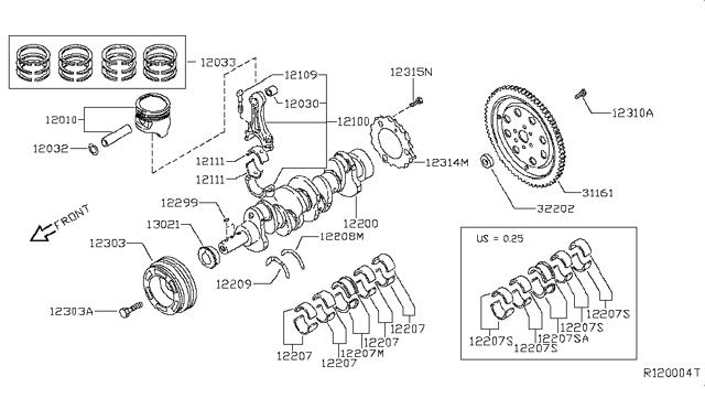 Купити 311613KY0A Nissan/Infiniti Маховик із зубчастим ободом в зборі