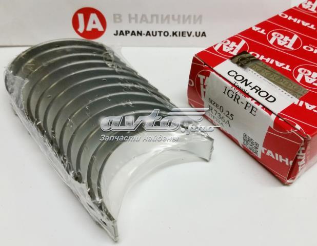 Вкладиші колінвала, шатунні, комплект, 1-й ремонт (+0,25) Taiho R736A025 ціна, від 6.63 USD