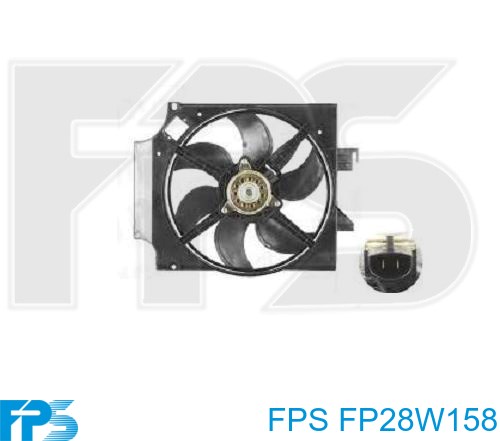 FP28W158 FPS Вентилятор / крильчатка радіатора охолодження