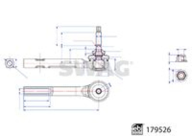 Накінечник рульової тяги, зовнішній Raiso RL102841T
