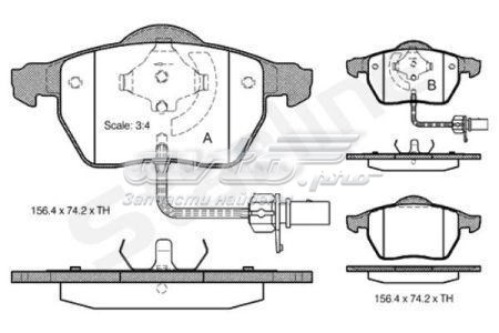 Передні тормозні колодки SBDS301 Starline