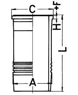 Гільза поршнева 89834110 Kolbenschmidt