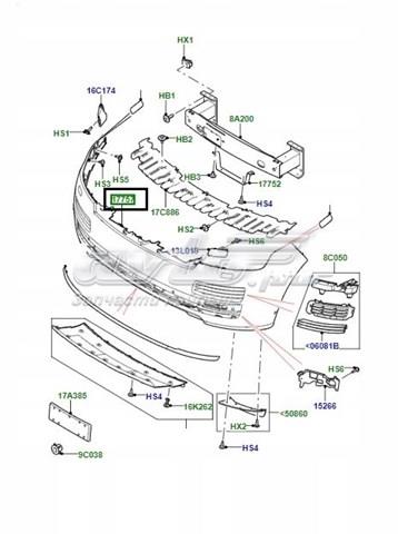 Передній бампер LR071951 Land Rover