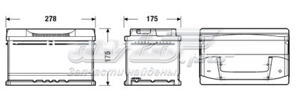 Акумуляторна батарея Ексайд 71 А/г 12 В (CB712)