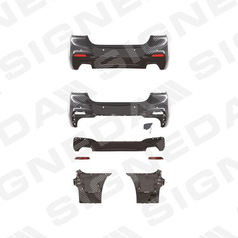 Задній бампер PBM04196ASET Signeda