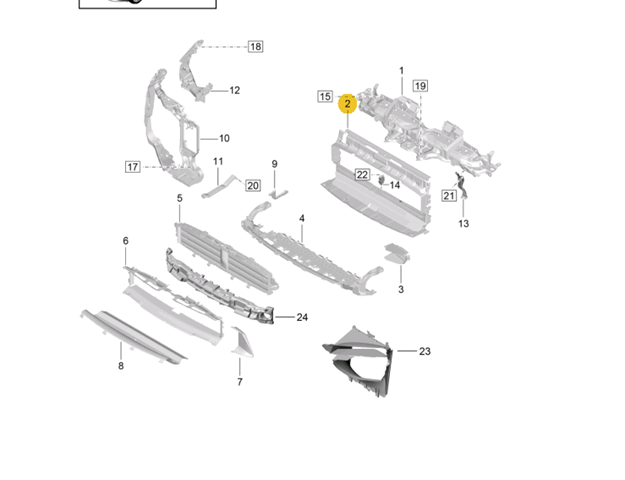 Повітропровід (дефлектор) радіатора, нижній PPH99306A Signeda