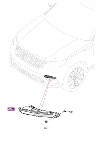 Купити LR142093 Land Rover Фара протитуманна, ліва