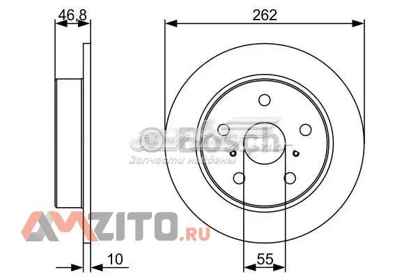 Задні дискові гальма Bosch 0986479V55 ціна, від 22.86 USD